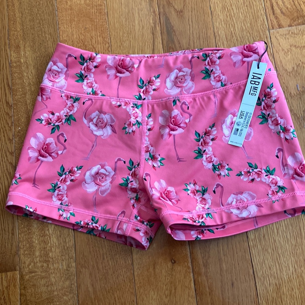 IAB flamingo pink athletic shorts
